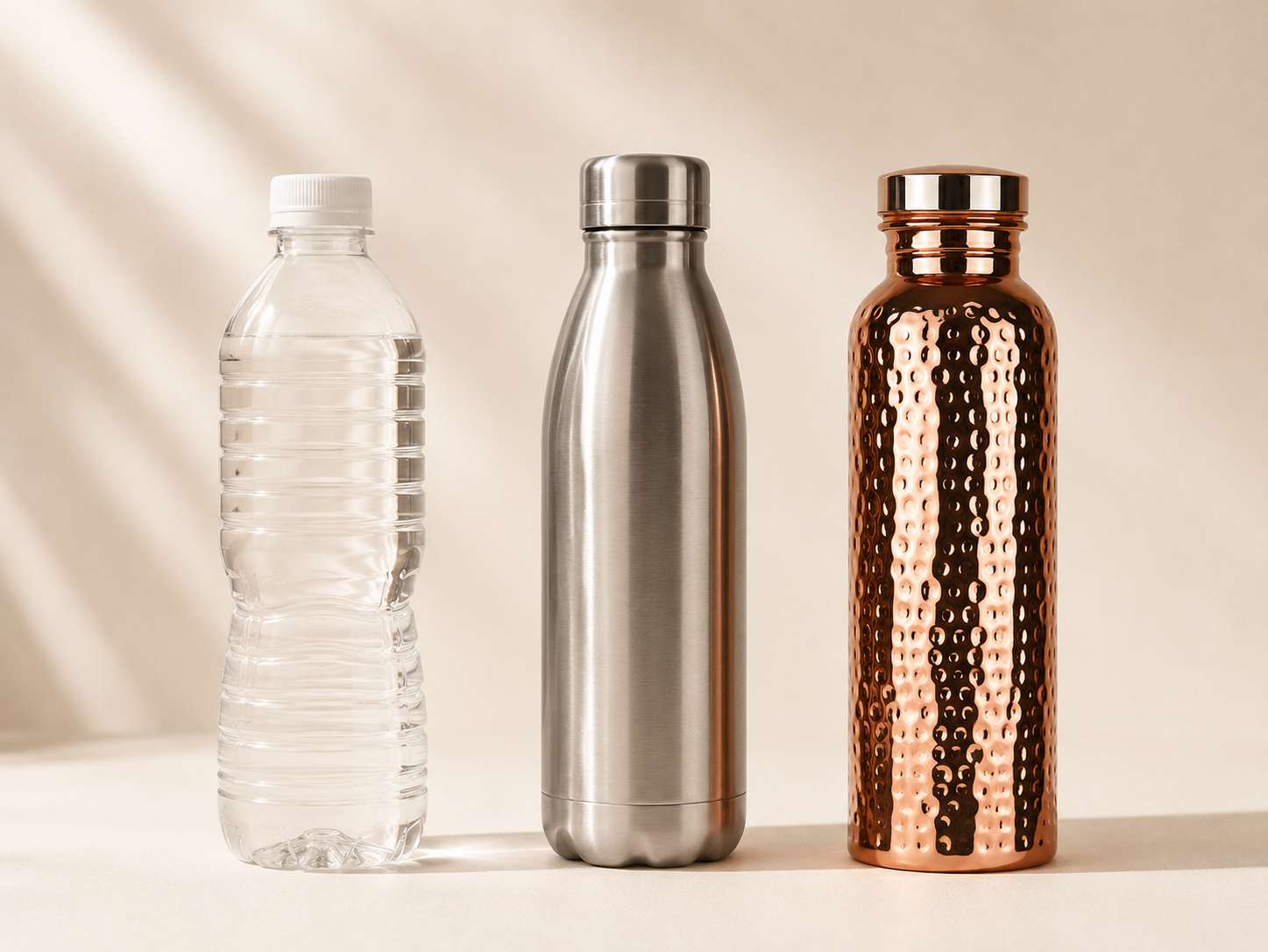 Copper vs. plastic vs. stainless steel